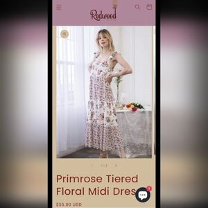 Floral maxi dress L
